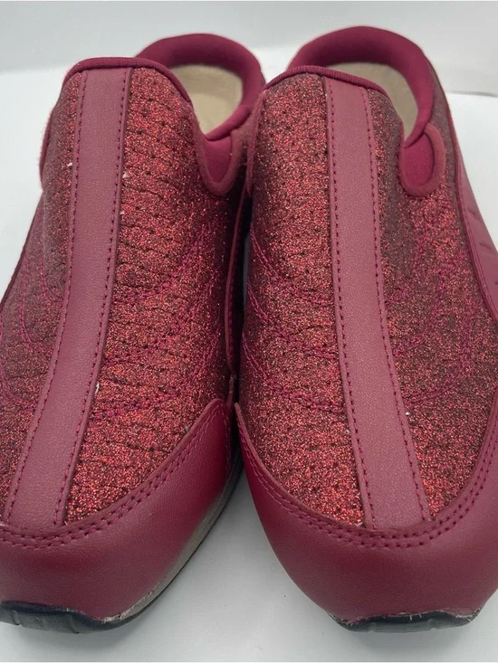 Easy Spirit red slip on glitter comfy sneakers women’s Size 7 1/2M - Picture 5 of 11